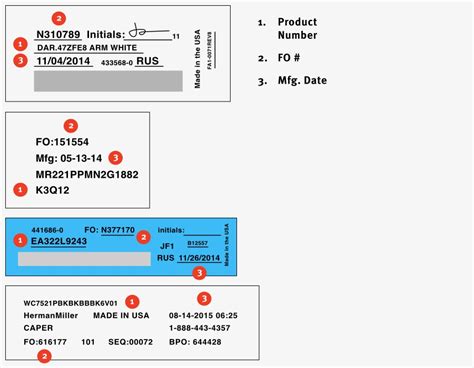 Herman Miller serial number lookup